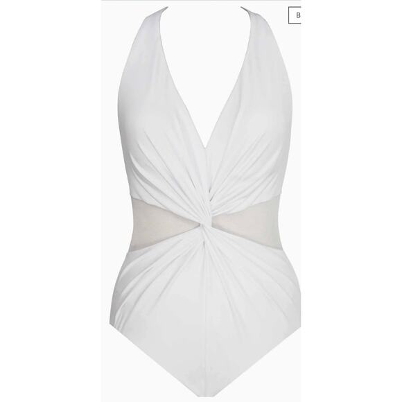 Miraclesuit White Illusionist Wrapture One Piece Swimsuit 16 NWT - Picture 4 of 4